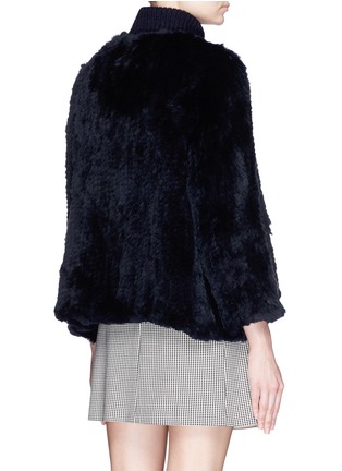 Back View - Click To Enlarge - 72348 - 'Emily' rabbit fur knit jacket