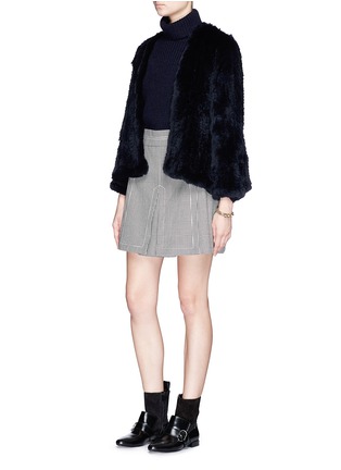 Figure View - Click To Enlarge - 72348 - 'Emily' rabbit fur knit jacket