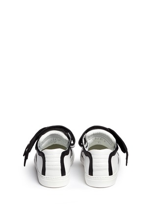Back View - Click To Enlarge - PIERRE HARDY - 'Oh Roy' eye strap leather mid top sneakers
