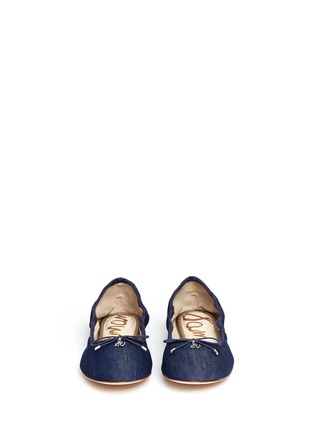 Figure View - Click To Enlarge - SAM EDELMAN - 'Felicia' denim ballet flats