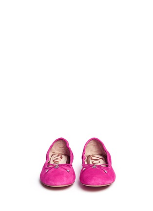 Figure View - Click To Enlarge - SAM EDELMAN - 'Felicia' suede ballet flats