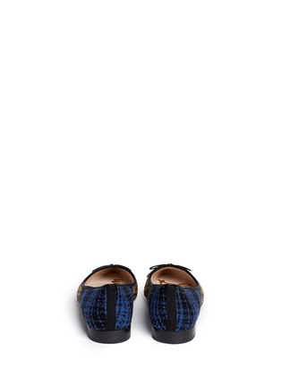 Back View - Click To Enlarge - SAM EDELMAN - 'Lilly' plaid check flannel flats