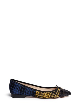 Main View - Click To Enlarge - SAM EDELMAN - 'Lilly' plaid check flannel flats