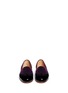Figure View - Click To Enlarge - STUBBS & WOOTTON - Patent leather wingtip velvet slip-ons