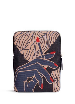 Figure View - Click To Enlarge - PAUL SMITH - Cigarette jacquard iPad case