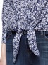 Detail View - Click To Enlarge - EQUIPMENT - 'Daddy Tie Front' floral print shirt