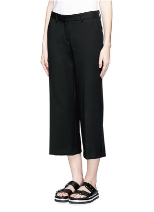 Front View - Click To Enlarge - THEORY - 'Sprinza' wide cropped pants