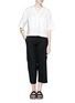 Figure View - Click To Enlarge - THEORY - 'Sprinza' wide cropped pants