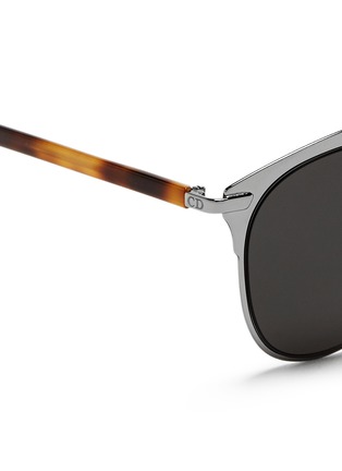 Detail View - Click To Enlarge - DIOR - 'Dior Reflected' double bridge wire frame aviator sunglasses