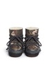 Figure View - Click To Enlarge - INUIKII - 'Camouflage' suede sheepkin shearling boots