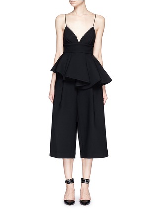 Figure View - Click To Enlarge - 72723 - Double bonded crepe culottes