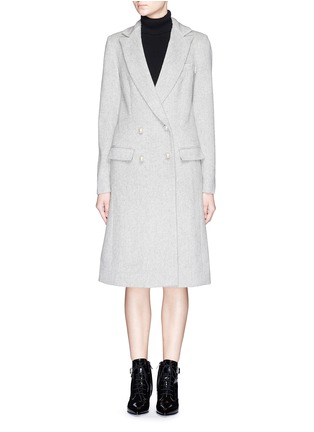 Main View - Click To Enlarge - 72723 - Double breasted wool-cashmere felt long coat