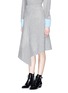Front View - Click To Enlarge - 72723 - Bias wool blend felt drape skirt
