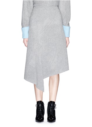Main View - Click To Enlarge - 72723 - Bias wool blend felt drape skirt