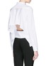 Back View - Click To Enlarge - 72723 - Open back cotton poplin shirt