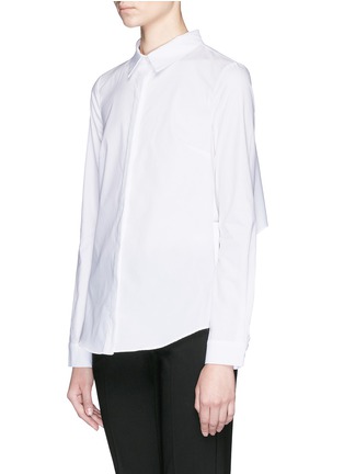 Front View - Click To Enlarge - 72723 - Open back cotton poplin shirt