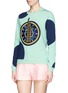 Front View - Click To Enlarge - KENZO - 'Dots & Liberty' embroidered sweatshirt