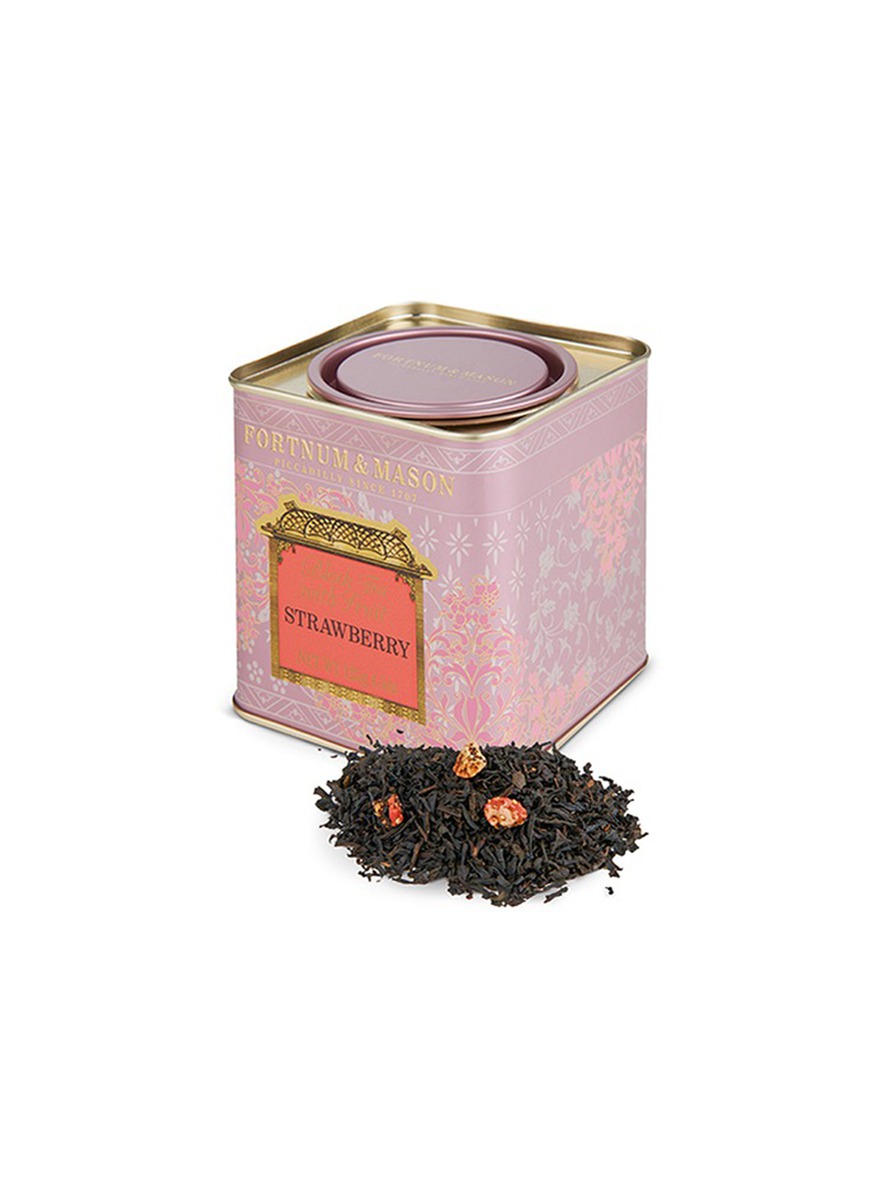 Fortnum Mason Black Loose Leaf Tea And Strawberry Tin Women Lane Crawford