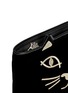 Detail View - Click To Enlarge - CHARLOTTE OLYMPIA - 'Kitty' velvet pouch