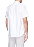 Back View - Click To Enlarge - SACAI - Zip placket cotton poplin shirt