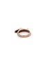 Figure View - Click To Enlarge - LYNN BAN - 'Stackable Jagged Knuckle A' diamond rose gold silver ring