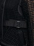 Detail View - Click To Enlarge - SACAI LUCK - Ruffle wrap collar cutout jacket