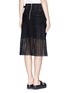 Back View - Click To Enlarge - SACAI LUCK - Eyelet lace pencil skirt