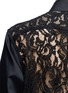 Detail View - Click To Enlarge - SACAI LUCK - Lace back poplin shirt