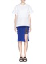 Figure View - Click To Enlarge - SACAI LUCK - Side split knit pencil skirt