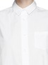Detail View - Click To Enlarge - SACAI LUCK - Pleat back cotton poplin shirt