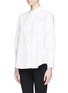 Front View - Click To Enlarge - SACAI LUCK - Pleat back cotton poplin shirt