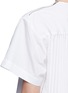 Detail View - Click To Enlarge - SACAI LUCK - Pleat back cotton T-shirt