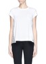 Main View - Click To Enlarge - SACAI LUCK - Eyelet lace back cotton T-shirt