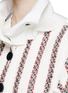 Detail View - Click To Enlarge - SACAI LUCK - Tweed stripe blouson jacket