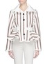 Main View - Click To Enlarge - SACAI LUCK - Tweed stripe blouson jacket