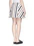 Back View - Click To Enlarge - SACAI LUCK - Tweed stripe flare skirt