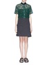 Main View - Click To Enlarge - SACAI LUCK - Lace wrap skirt shirt dress