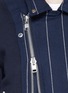 Detail View - Click To Enlarge - SACAI LUCK - Pinstripe peplum hem knit jacket