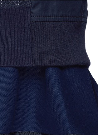 Detail View - Click To Enlarge - SACAI LUCK - Chalk stripe sweatshirt dress