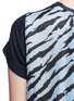 Detail View - Click To Enlarge - SACAI LUCK - Zebra stripe print flare back T-shirt