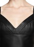 Detail View - Click To Enlarge - SANDRO - 'Enjeu' leather bralette top