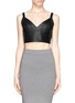 Main View - Click To Enlarge - SANDRO - 'Enjeu' leather bralette top