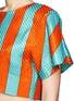 Detail View - Click To Enlarge - MSGM - 'Raifa' stripe print top