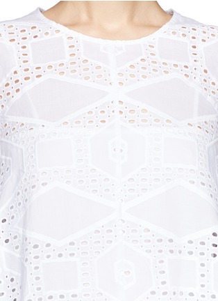Detail View - Click To Enlarge - MSGM - Baby doll eyelet dress