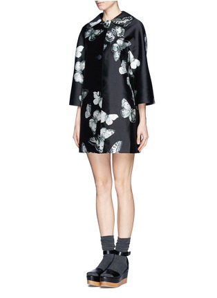 Front View - Click To Enlarge - CHICTOPIA - Butterfly print coat