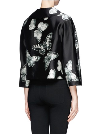 Back View - Click To Enlarge - CHICTOPIA - Butterfly print crop jacket