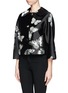 Front View - Click To Enlarge - CHICTOPIA - Butterfly print crop jacket