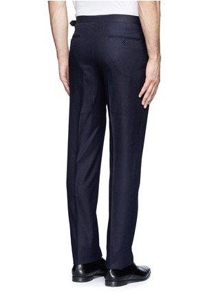 Back View - Click To Enlarge - CANALI - Wool twill pants