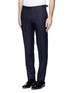 Front View - Click To Enlarge - CANALI - Wool twill pants
