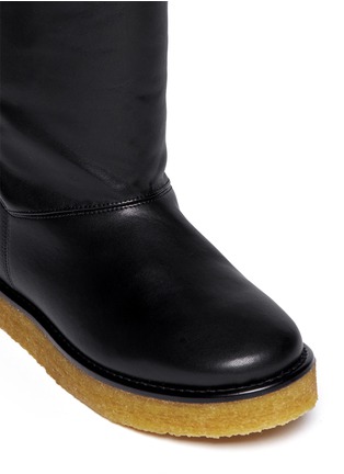 Detail View - Click To Enlarge - STELLA MCCARTNEY - Faux shearling boots